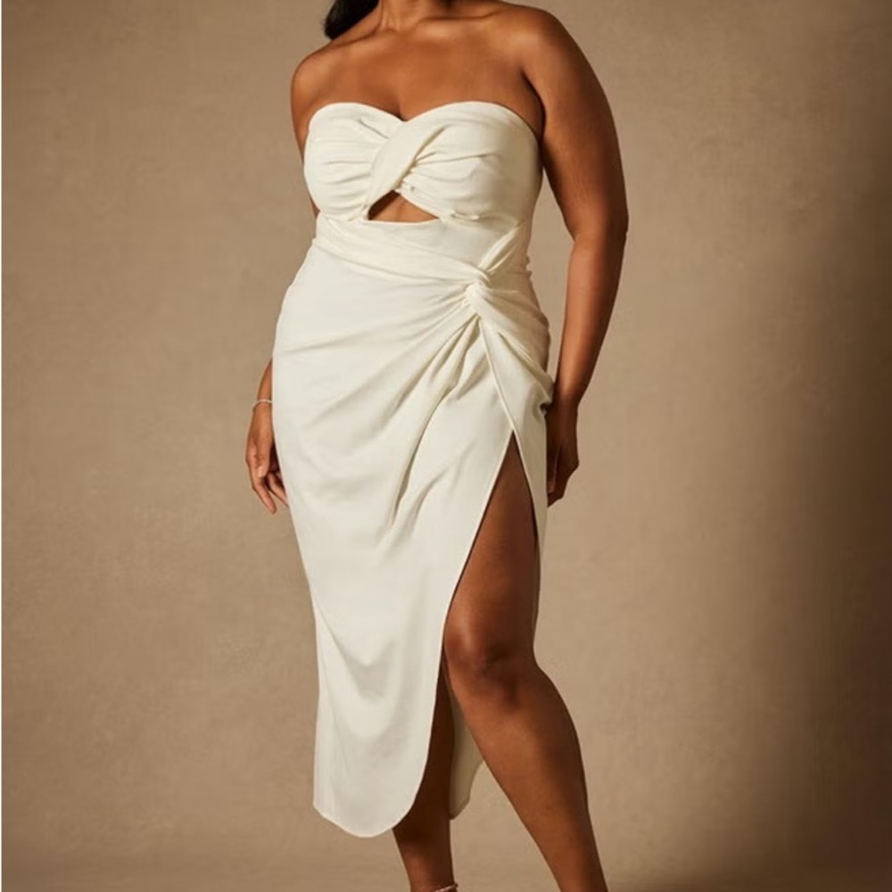 Bridal by Eloquii Twisted Top Dress